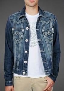 China True Religion Men's Jean Jacket 1001 on sale 