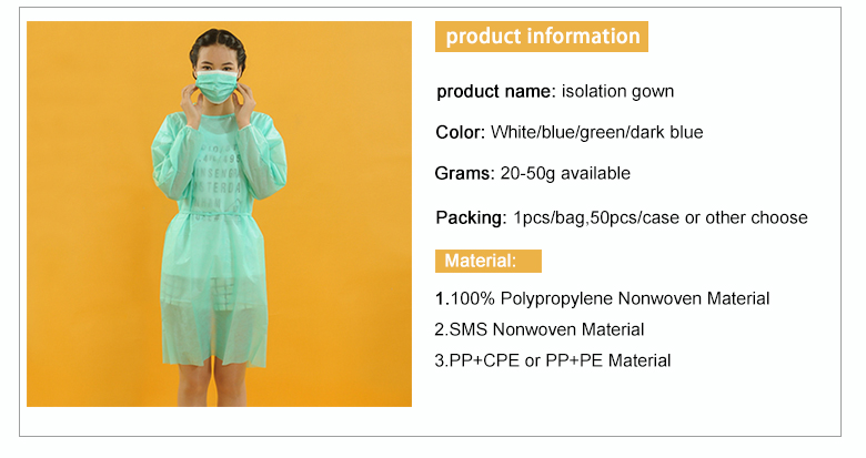 Isolation Gown Disposable Medical Equipment