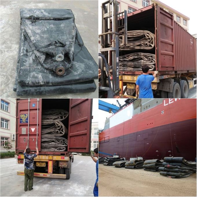 High Buoyancy Air Filled Marine Rubber Airbag For Ship Salvage Service