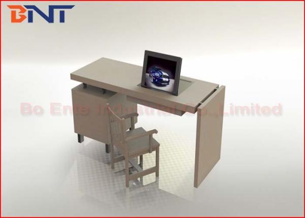 Video Conference Table Lcd Monitor Lift With 19 Inch Flip Up