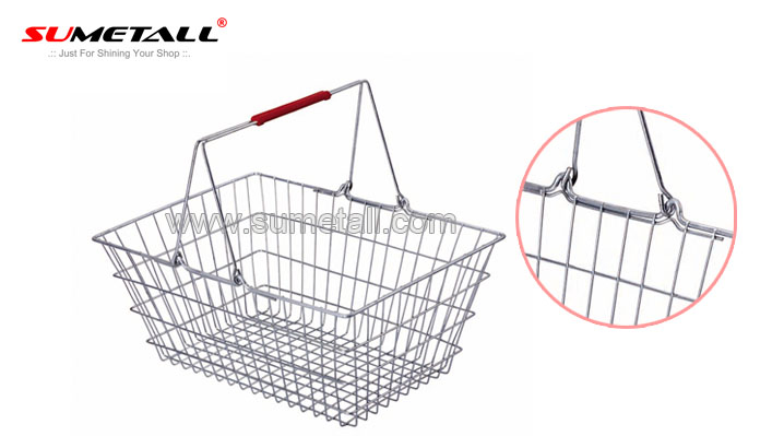 Metal Wire Shopping Basket 