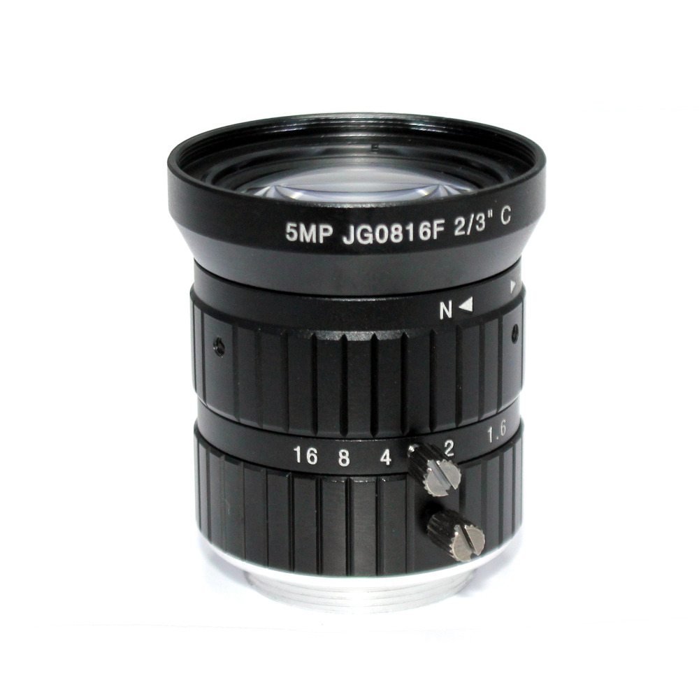 5MP 8mm C mount lens 2/3" 5.0 Megapixel Lens Manual Fixed Lens C Mount Industrial lens For cctv ip camera