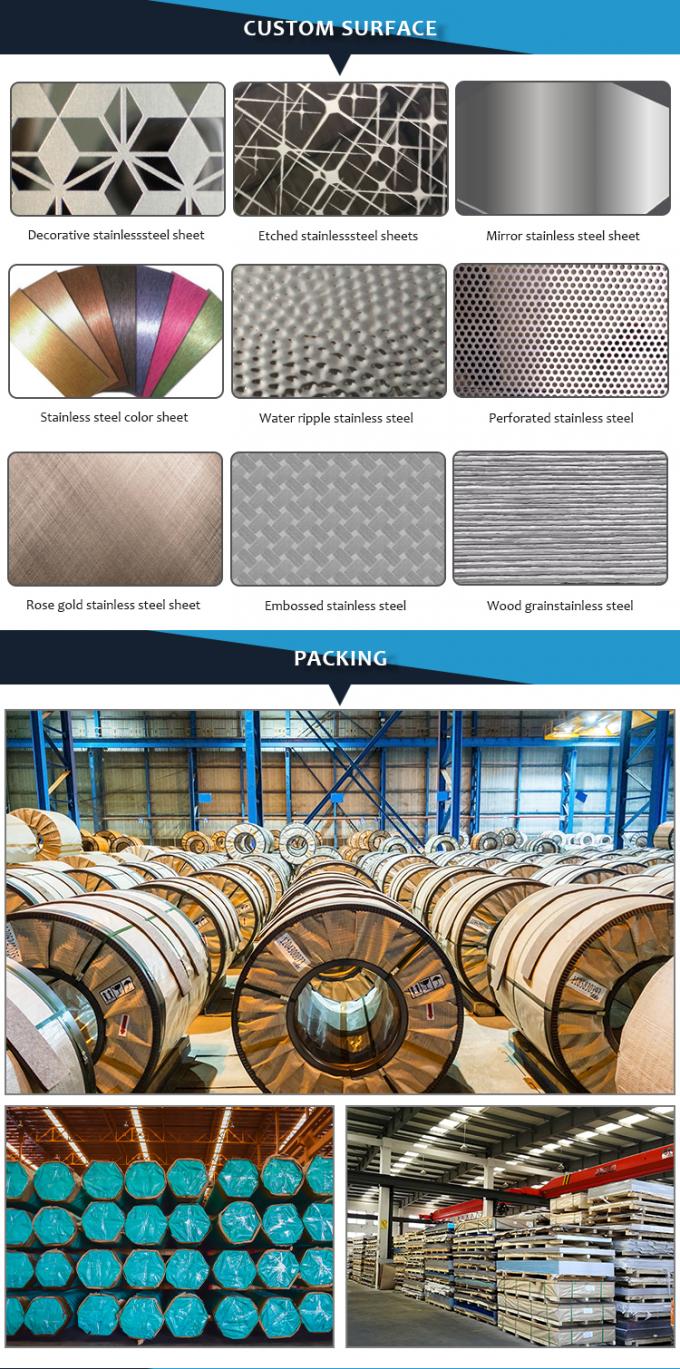 8K Surface Stainless Steel Coil ASTM SUS304 Material SGS certification 3