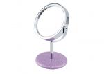 PU Leather Cosmetic Table Mirror Small Cute Compact Mirror Debossing Logo