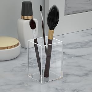 acrylic makeup brush holder