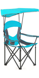 camping chair with shade canopy