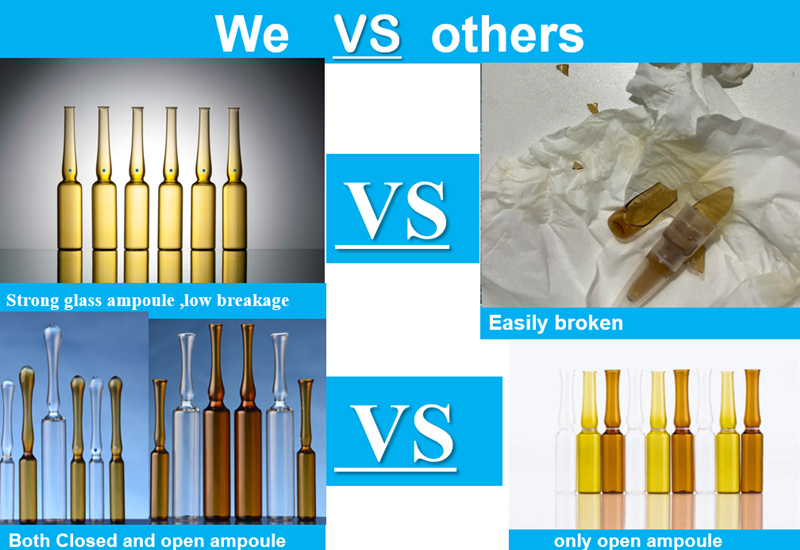 1ml 2ml 5ml 10ml 20ml Chinese Standard and ISO Standard Ampoule Disposable Pharmaceutical Glass Ampoule