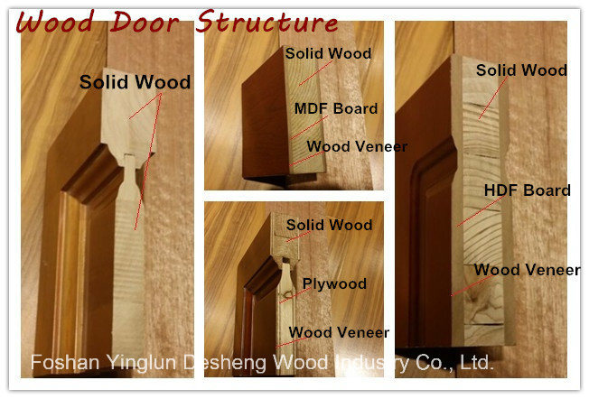 Modern Style Solid Wood Composite Door for Hotel Apartment or School for Middle East (DS-080)