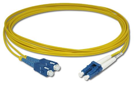 LC-SC Single Mode1.6mm, 2.0mm, 3.0mm Duplex Fiber Optic Patch Cord 0
