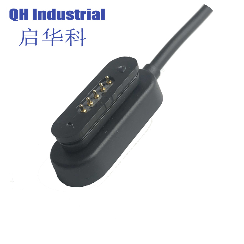 5Pin Male Female Home Application Device with Switch Smart Device Magnetic USB Cable Charging Power Connector