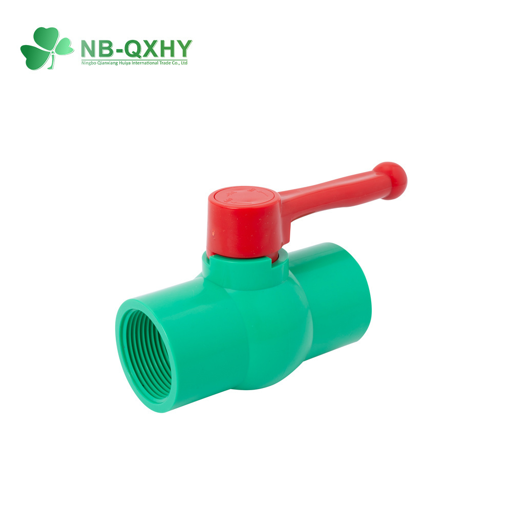OEM Hot Cold Water Pn25 Stainless Steel Handle PPR Pipe Fittings Ball Valve