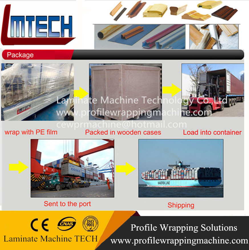 upvc french doors profile wrapping machine