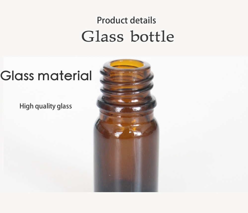 Hot Sale 10ml 20ml 30ml 50ml Mini Round Empty Cosmetic Glass Essential Oil Bottle with Plastic Black Dropper Cap