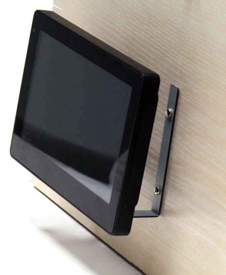 7 Inch IPS Screen Wall Flush Mount Tablet Button Free PoE powered LED Indicating Bar