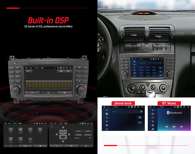 OEM Car Radio For Mercedes Benz W203 Deckless Car Multimedia Player
