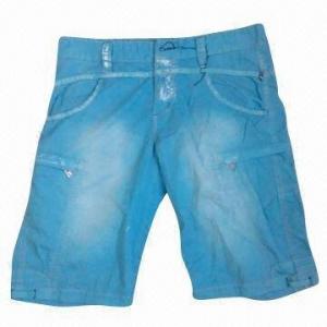China Garment dyed men's shorts, made of 100% cotton on sale 