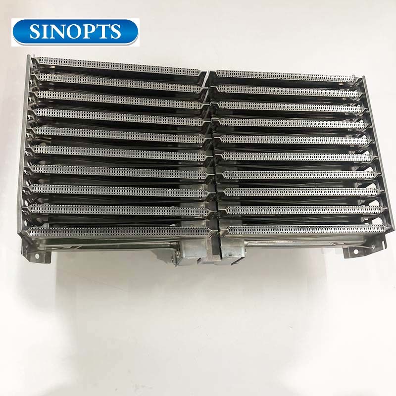 10 Rows Gas Boiler Steam Fire Row Stainless Iron Zinc Plate Burner Tray