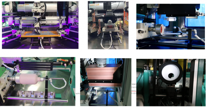 2-6 Colors Glass Bottle Screen Printing Machine, Printing Area 300mm X 200mm, Servo Driven rotary Printer 0