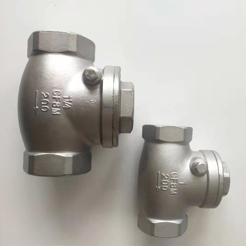 200wog Stainless Steel Swing Check Valve with NPT Thread