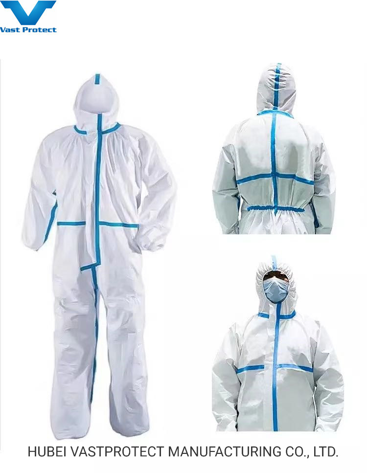Liquids Resistant Chemical Protective Disposable Coveralls for Spray Painting