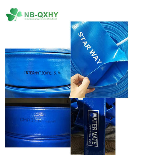 High Quality Blue Water Delivery Hose PVC Layflat Hose for Agriculture Mine Industry