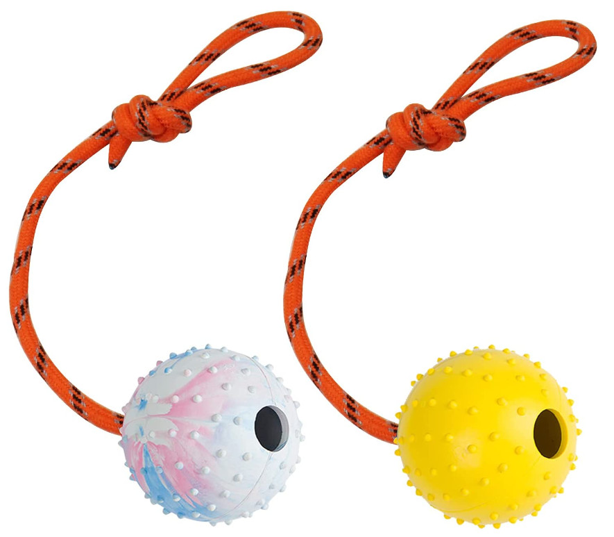 rope with ball dog toy