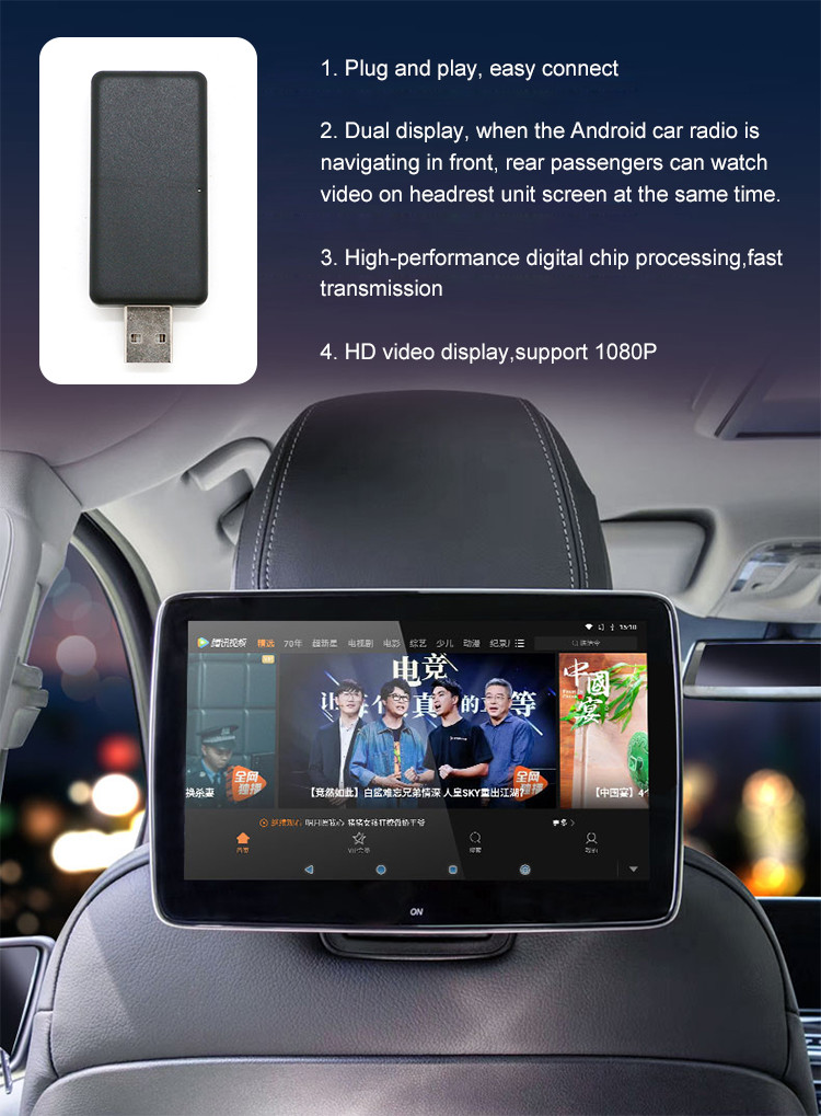 Automotive Electronic Accessories HDMI Video Out Adapter Plug And Play Support HD Video Display