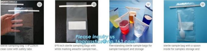 free-standing sterile sample bags for sample transport and storage, lab sterile sampling blender bag with filter, BAGEAS 5