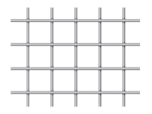 welded wire mesh in a balanced untrimmed option
