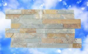 China Z shape natural slate wall stone tile on sale 