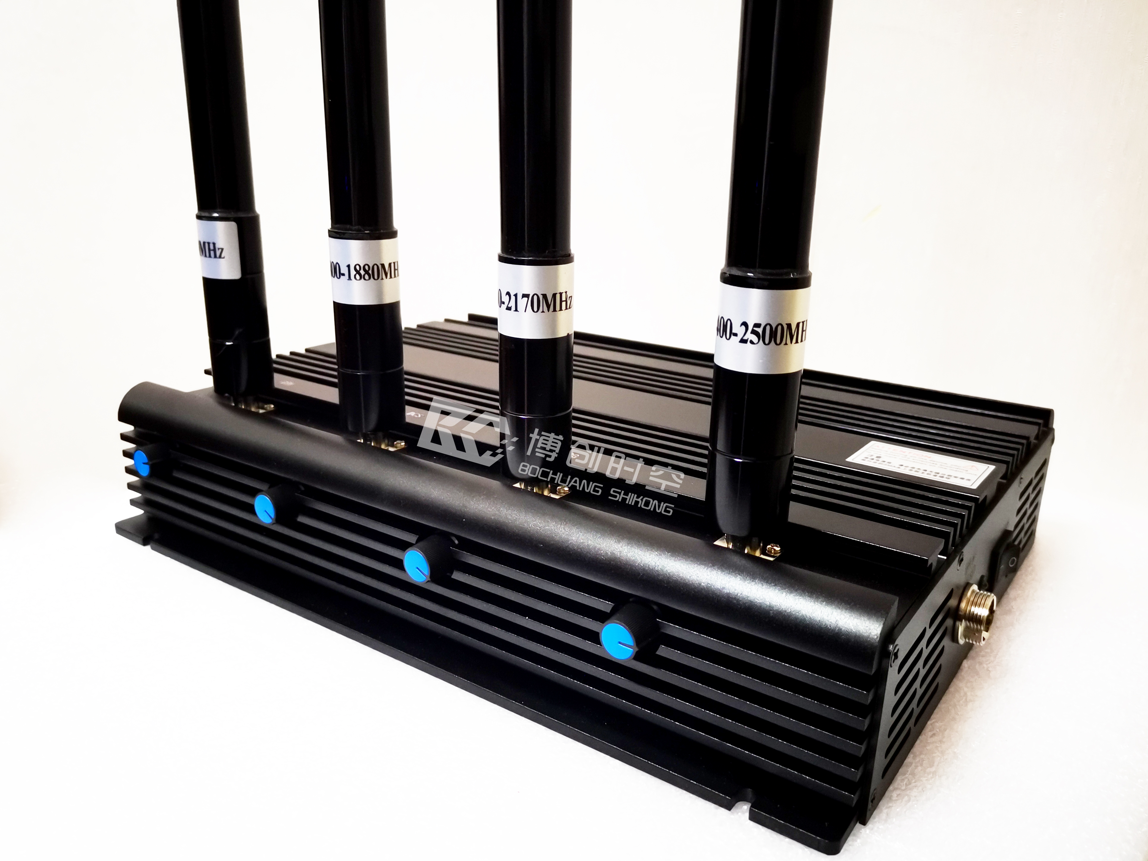 95w high-power mobile phone signal jammer gsm.3g.wifi signal shielding 4-frequency output power adjustable jammer