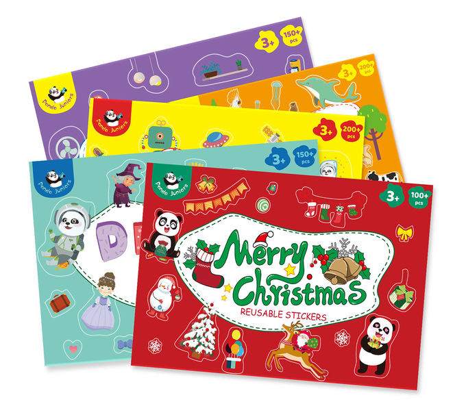 Merry Christmas DIY Reusable Sticker Book Album Improve Concentration 1