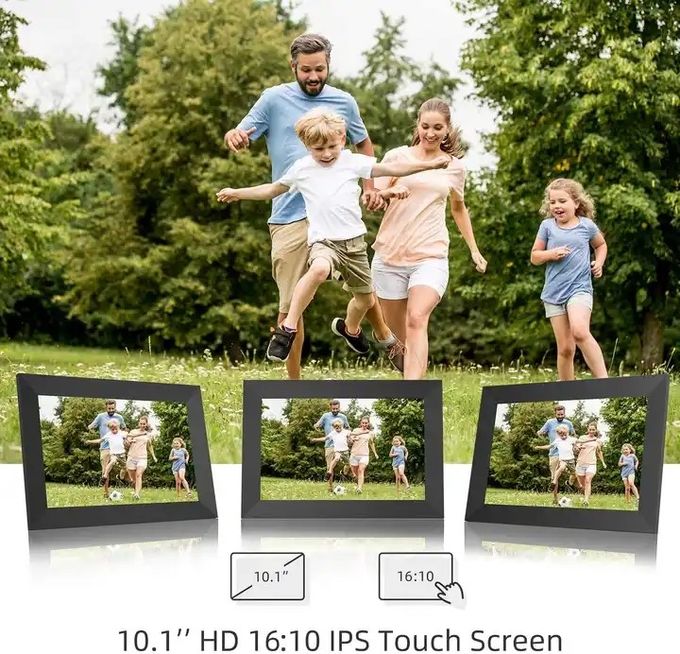 RoHS 10.1" Smart WiFi Photo Frame , 1280x800 Digital Smart Picture Frame 0
