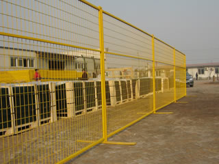AS4687-2007 standard 2100mm x 2400mm 42 microns zinc layer temporary fencing panels