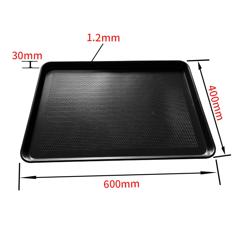 Logo Engraved Perforated Oven Baking Tray Made of Aluminum Alloy