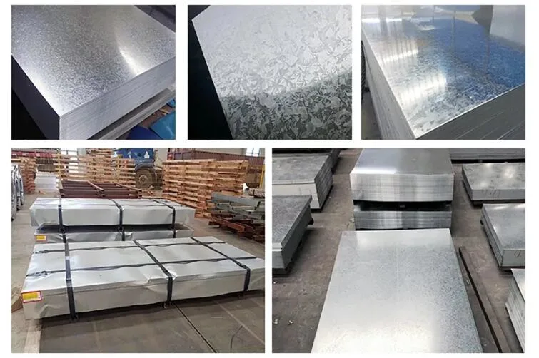 Manufacture SGCC SPCC Dx51d+Z Z275 G40 12 14 16 18 20 22 24 26 28 Gauge Hot Dipped Zinc 1219*2438 1250*2500 Gi Zero Regular Spangle Galvanized Steel Plate/Sheet
