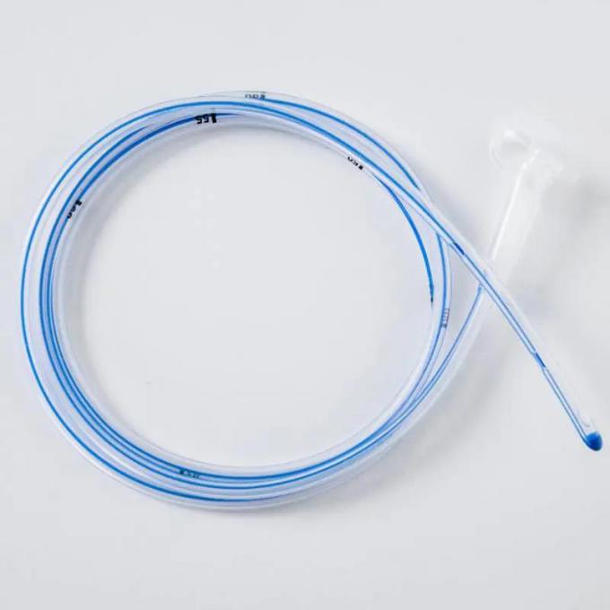 Disposable Silicone Coated Catheter Silicone Stomach Feeding Tube 8-24FR 1