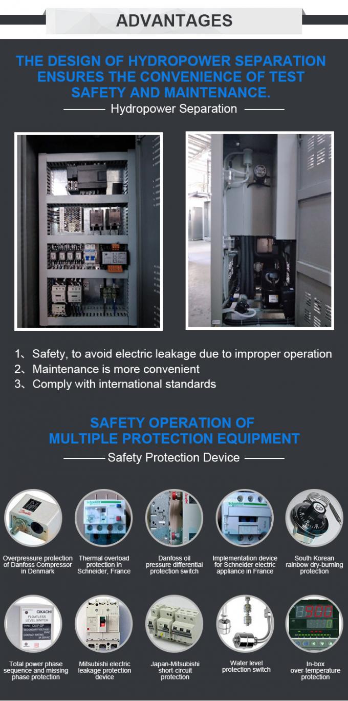 Single Door Thermal Shock Test Equipment Touch Screen Thermal Shock Chamber 2