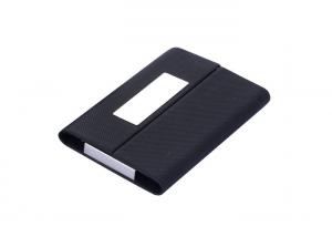China Magnetic PU Leather Name Card Holder Digital Printing Magnetic Card Case on sale 