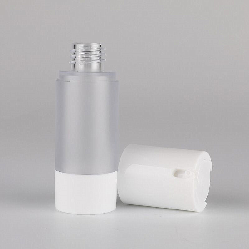 15ml 30 50 ml frosted surface white plastic airless cream lotion cosmetic oil pump bottle