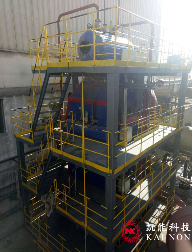 Waste heat recovery steam boiler for glass kiln