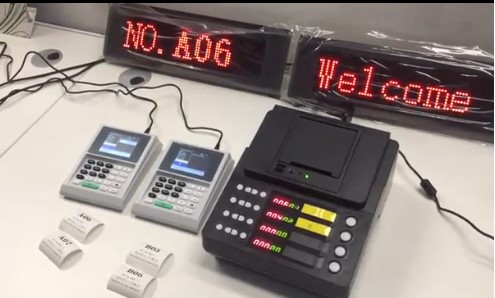 hospital/bank electronic queuing system token number display and calling system