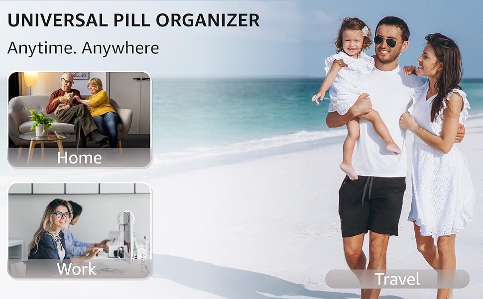 Universal pill organizer