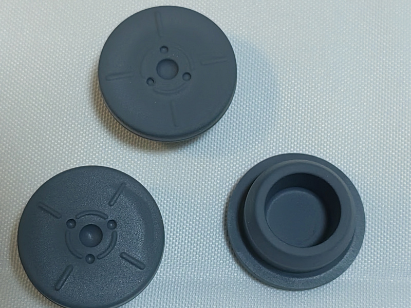 13mm 20mm 28mm 32mm Grey Silicon Medical Glass Injectable Vial Closures Butyl Rubber Stopper