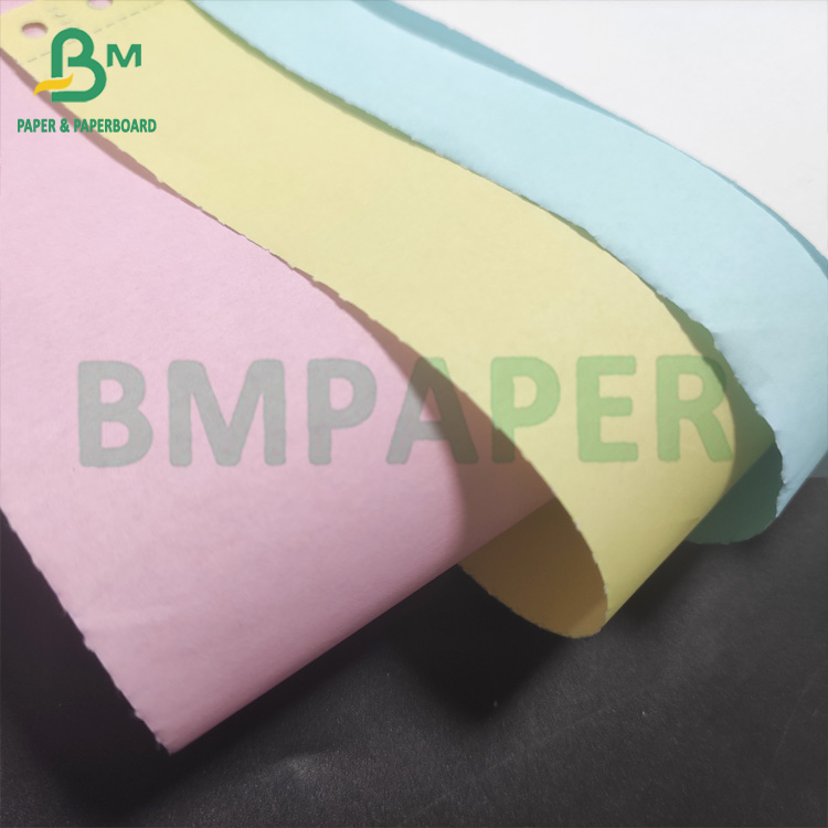 White Canary Pink Blank Carbonless Paper CFB NCR Paper For Laser Inkjet Printer