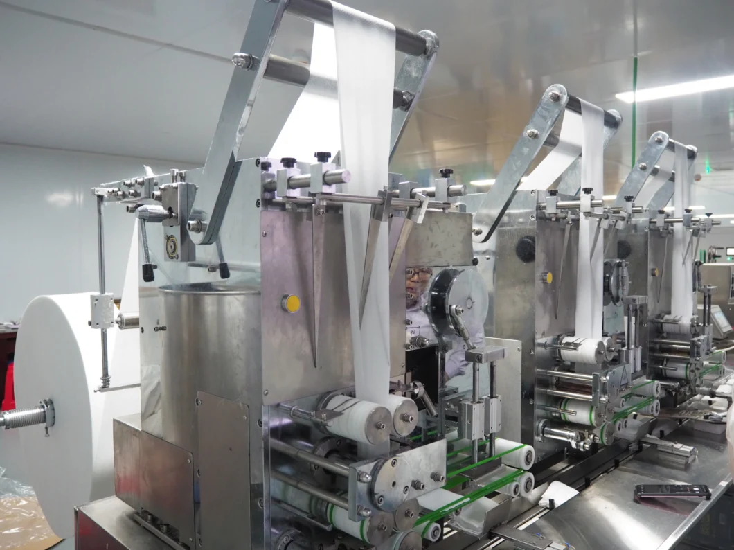 Factory Direct Sales High Efficiency Full Automatic Single Piece Wet Wipe Making and Packaging Machine