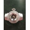 PN20 Electric Actuator Ball Valve , Stainless Steel 3 Way DN20 Ball Valve for sale