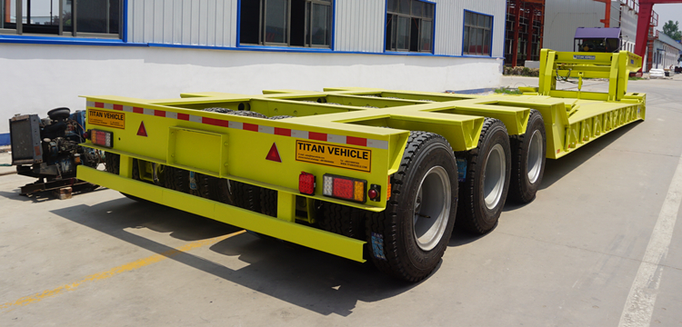 TITAN 80-100 ton detachable gooseneck lowboy trailers for sale