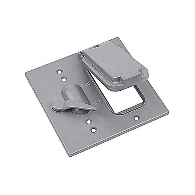 Custom Die Casting of Aluminum Weatherproof Electrical Outdoor Outlet Box Cover