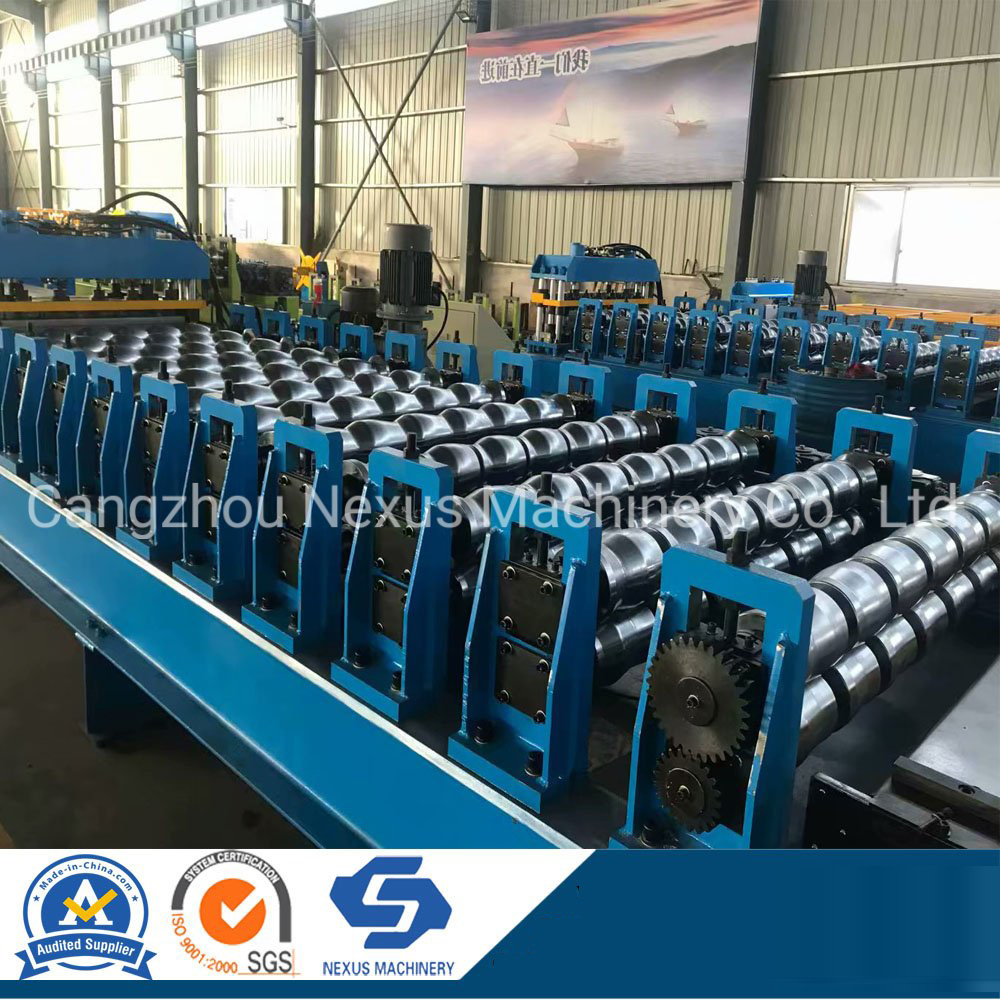 Super-High-Speed Glazed Step Tile Roofing Roll Forming Machine
